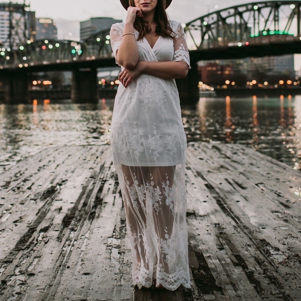 White Lace Dress